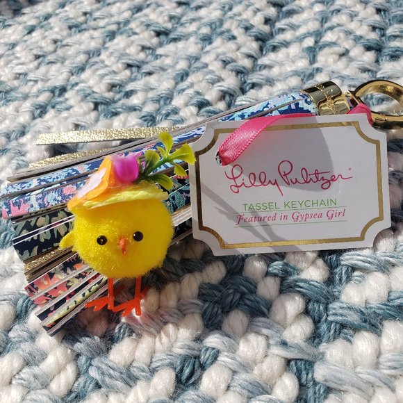Lilly Pulitzer Tassel Keychain GYPSEA GIRL NWT! - Picture 7 of 10